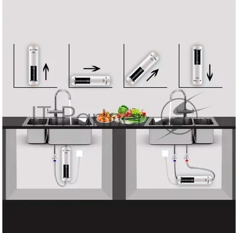 Электрический проточный водонагреватель PRIMOCLIMA IQ 5.5 кВт, белый