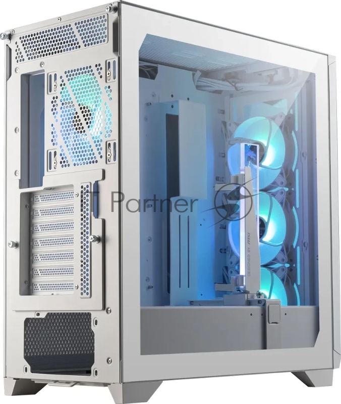 Корпус MSI MPG GUNGNIR 300R AIRFLOW White, Midi Tower, EATX ,2xUSB 3.2 Gen 1, 1xUSB 3.2 Gen2 Type-C,4x120mm PWM ARGB Fan, ARGB+PWM Control Board, Tempered Glass Window
