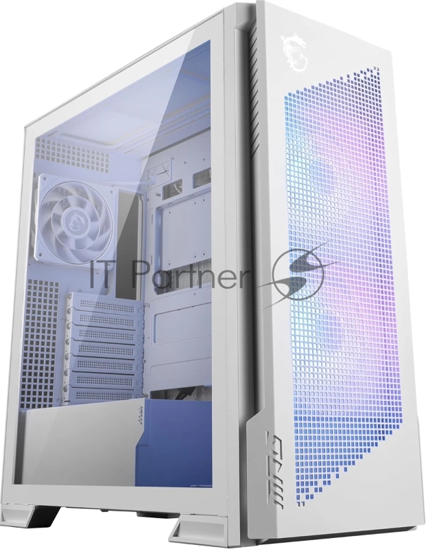 Компьютерный корпус MSI MPG VELOX 300R AIRFLOW PZ WHITE, Global, 2xUSB 3.2 Gen 1, 1xUSB 3.2 Gen2Type-C, 2x160mm ARGB Fan, 1