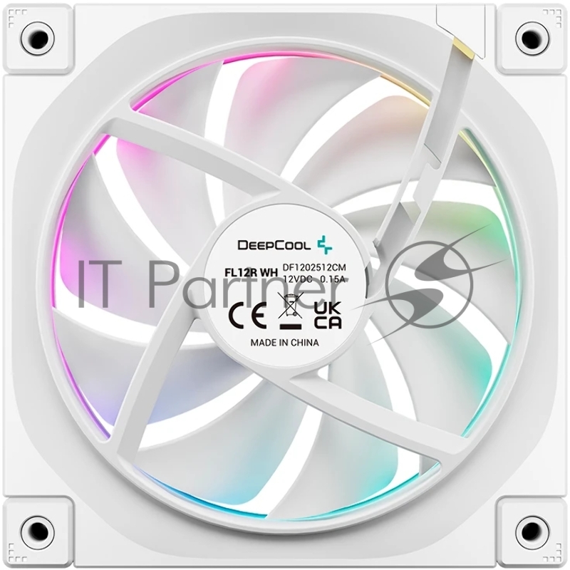Вентилятор для корпуса Deepcool FL12R Wh Reverse ARGB 120х120x25 белый 4-pin 33.9дБ (R-FL12R-WHAPN1-G)