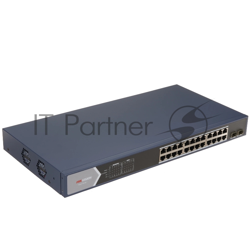 Гигабитный неуправляемый коммутатор POE DS-3E0526P-E/M(O-STD)(B) - 24-портовый, Hikvision
