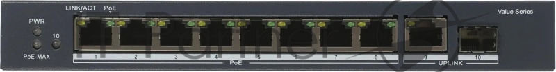 Гигабитный неуправляемый коммутатор POE DS-3E0510P-E/M(O-STD)(B) - 8-портовый, Hikvision