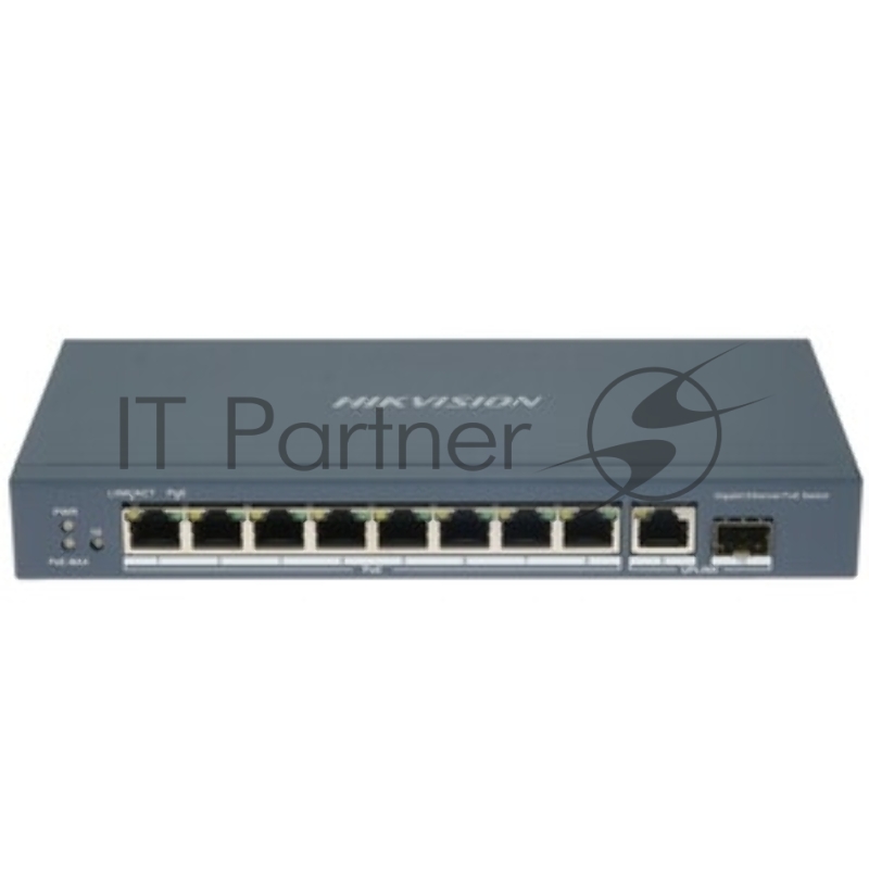 Гигабитный неуправляемый коммутатор POE DS-3E0510P-E/M(O-STD)(B) - 8-портовый, Hikvision