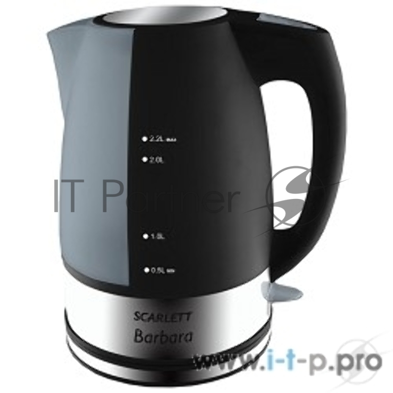 Чайник электрический Scarlett SC-1020 2.2л. 2200Вт черный (корпус: пластик)