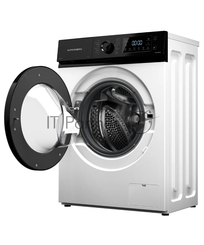 Стиральная машина KUPPERSBERG WM 420 W, отдельностоящая, 44 см, загрузка 6 кг, 16 программ, 1000 об/мин, LED дисплей, инверторный двигатель, пар, самодиагностика, отложенный старт, предварительная стирка, сенсорное/механическое управление, блокировка