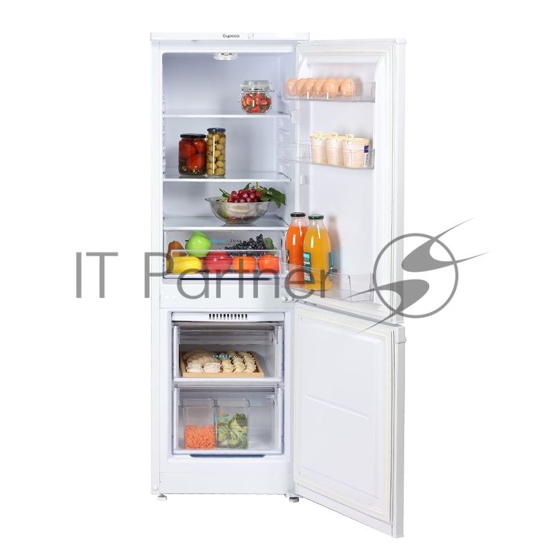 Холодильник Бирюса 418 белый двухкамерный 125/55л морозилка снизу