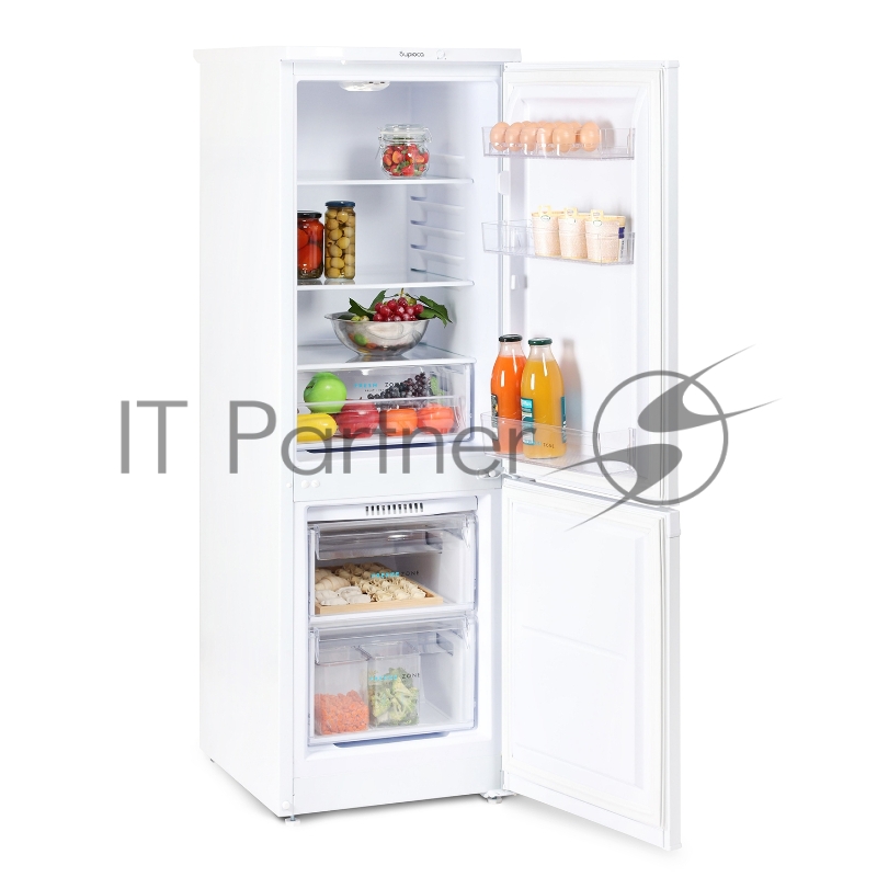 Холодильник Бирюса 418 белый двухкамерный 125/55л морозилка снизу