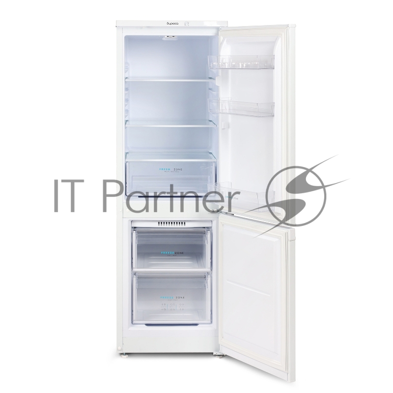 Холодильник Бирюса 418 белый двухкамерный 125/55л морозилка снизу