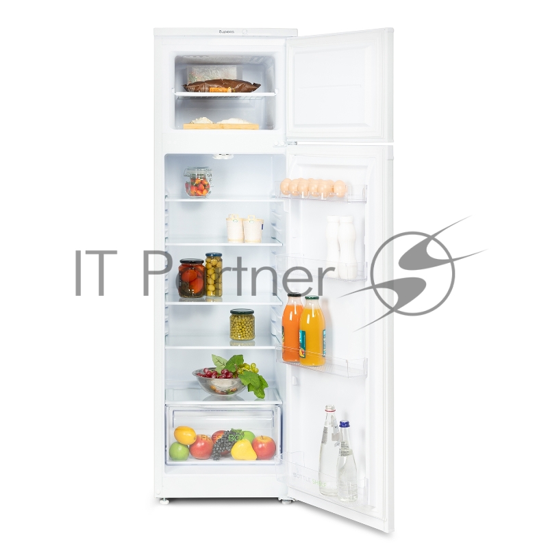 Холодильник Бирюса 424 белый двухкамерный 170/35л морозилка сверху