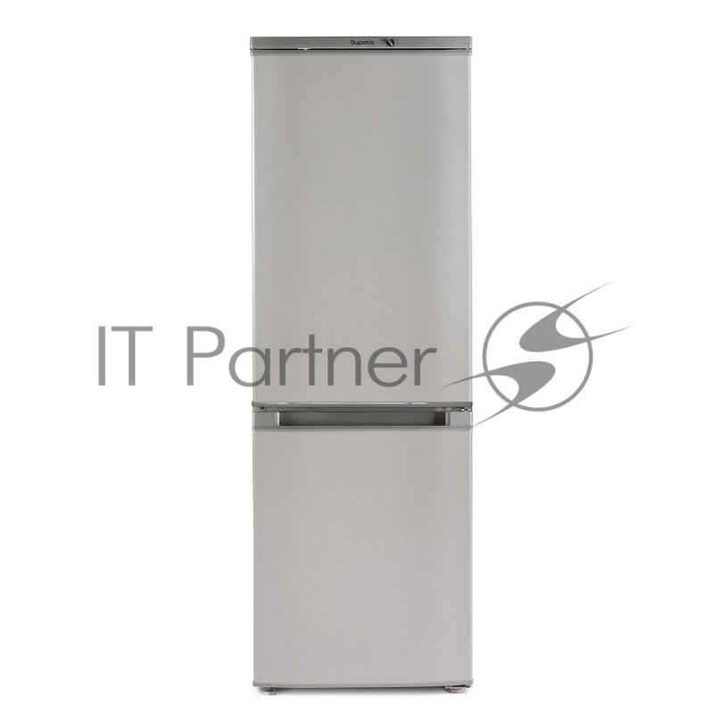 Холодильник Бирюса M418 металлик двухкамерный 125/55л морозилка снизу