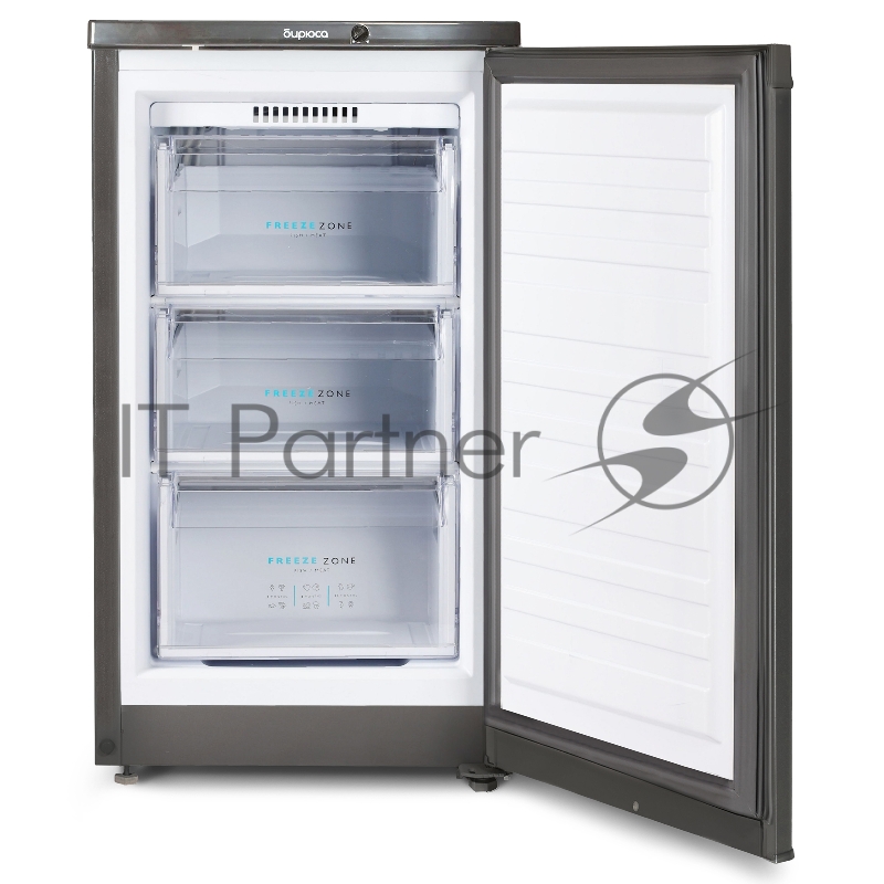 Морозильная камера Бирюса W412 графит, 80л, 3 ящика