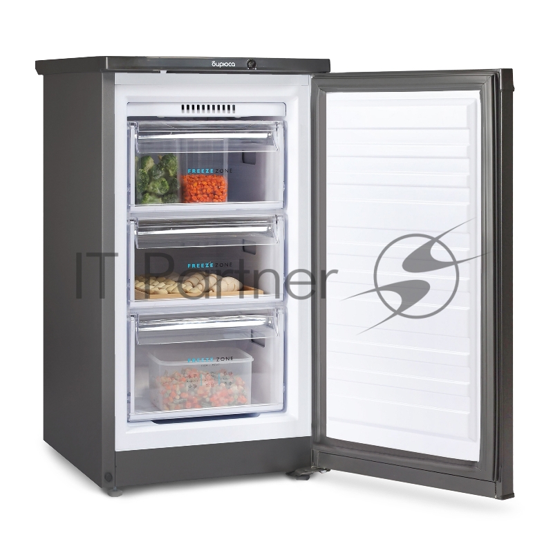 Морозильная камера Бирюса W412 графит, 80л, 3 ящика