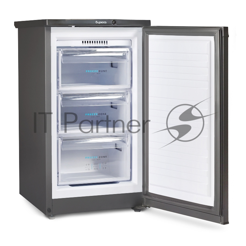 Морозильная камера Бирюса W412 графит, 80л, 3 ящика