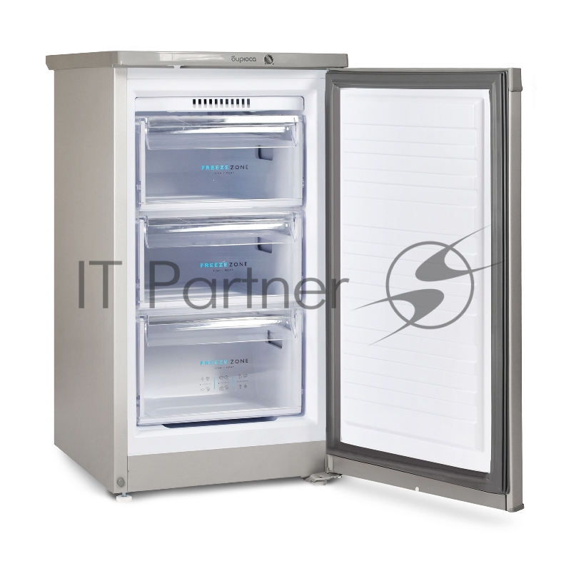 Морозильная камера Бирюса M412 металлик, 80л, 3 ящика