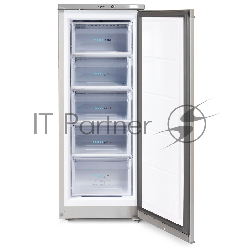 Морозильная камера Бирюса M414 металлик, 130л, 5 ящиков