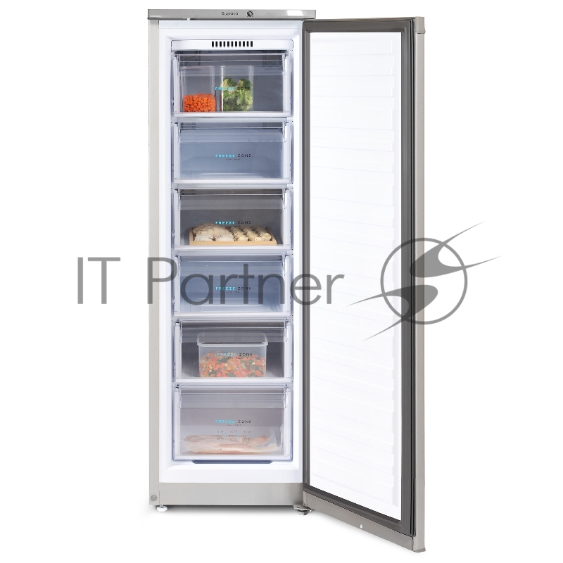 Морозильная камера Бирюса M416 металлик, 175л, 6 ящиков