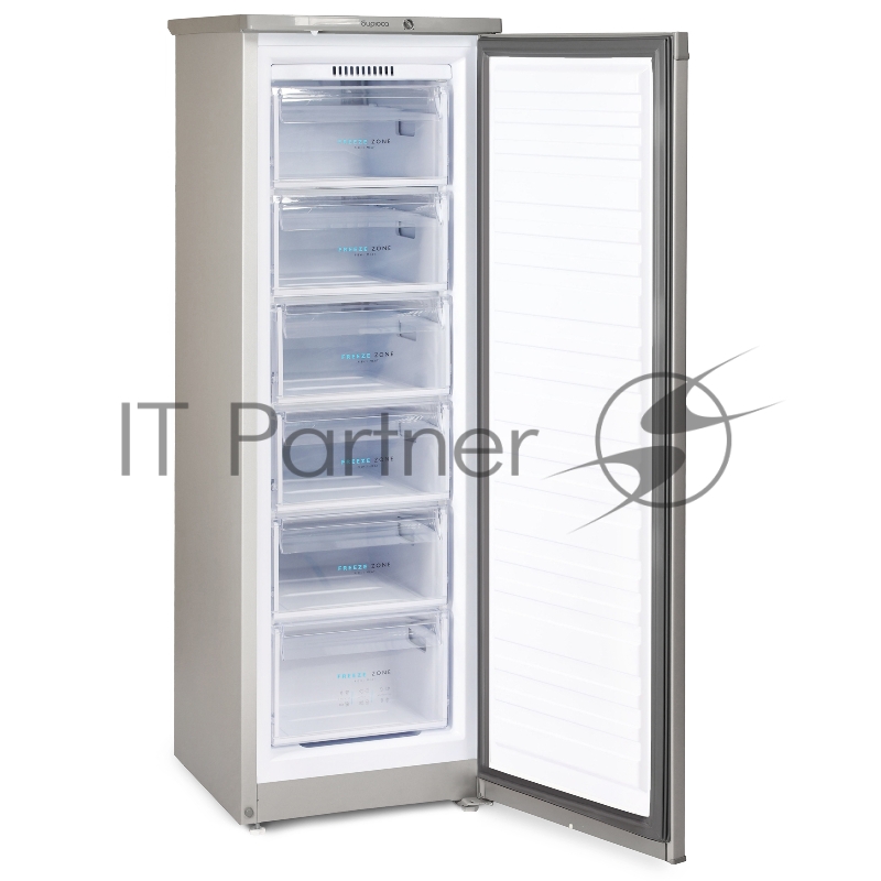 Морозильная камера Бирюса M416 металлик, 175л, 6 ящиков