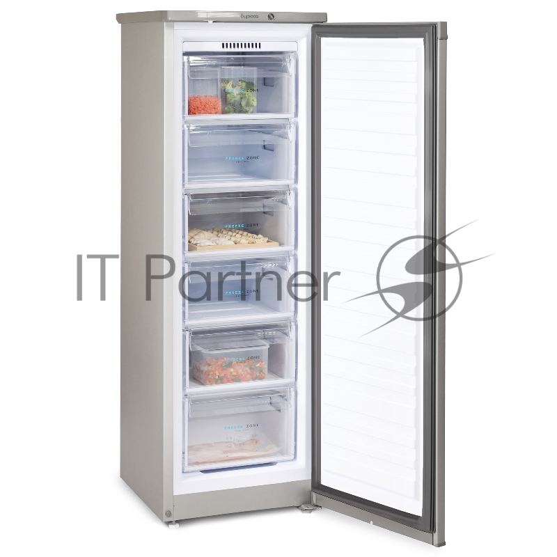 Морозильная камера Бирюса M416 металлик, 175л, 6 ящиков