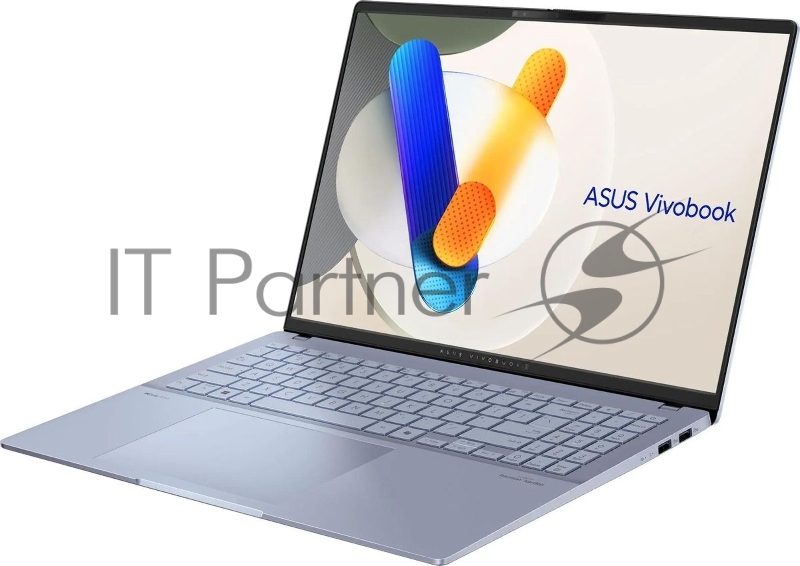 Ноутбук ASUS Vivobook S16 S5606CA-RI174W Intel Core Ultra 5 225H /1.7 GHz LPDDR5X/32GB 1TB PCIE G4 SSD./Intel Arc/16.0 OLED WQXGA+ BEND GLARE NON-TOUCH,400NITS(120HZ)WIN11 HOME/1.30 kg/Mist Blue