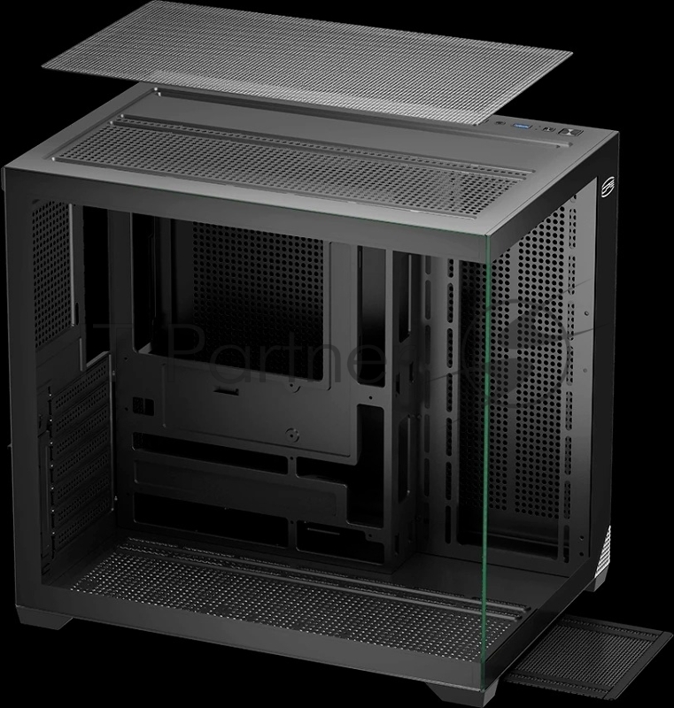 Корпус без блока питания/ Case PCCooler C3T700 BK, Midi-Tower, TG, no fans, 1xUSB-A 3.0 + 1xUSB-A 2.0 + 1xUSB-C, ATX, mATX, mITX Black