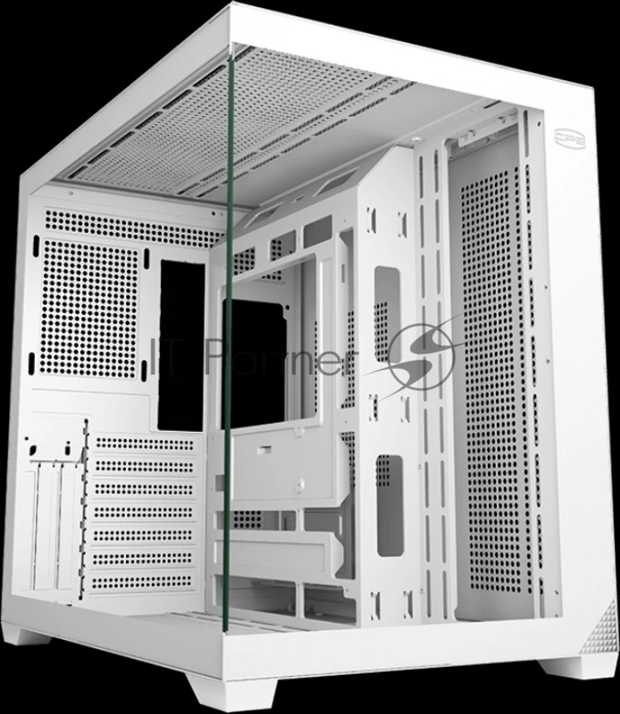 Корпус без блока питания/ Case PCCooler C3T700 WH, Midi-Tower, TG, no fans, 1xUSB-A 3.0 + 1xUSB-A 2.0 + 1xUSB-C, ATX, mATX, mITX White