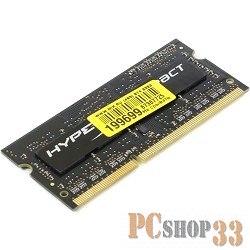 Модуль памяти SO-DIMM 4ГБ DDR3L SDRAM Kingston HyperX Impact HX316LS9IB/4 (PC12800, 1600МГц, CL9)