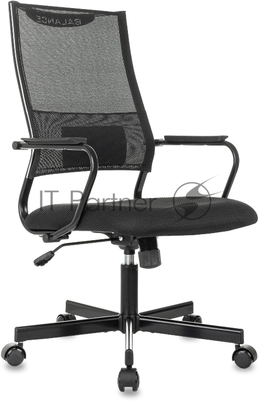 Кресло руководителя Бюрократ CH Balance черный Elastic-102 TW-11 сетка/ткань крестов. металл черный