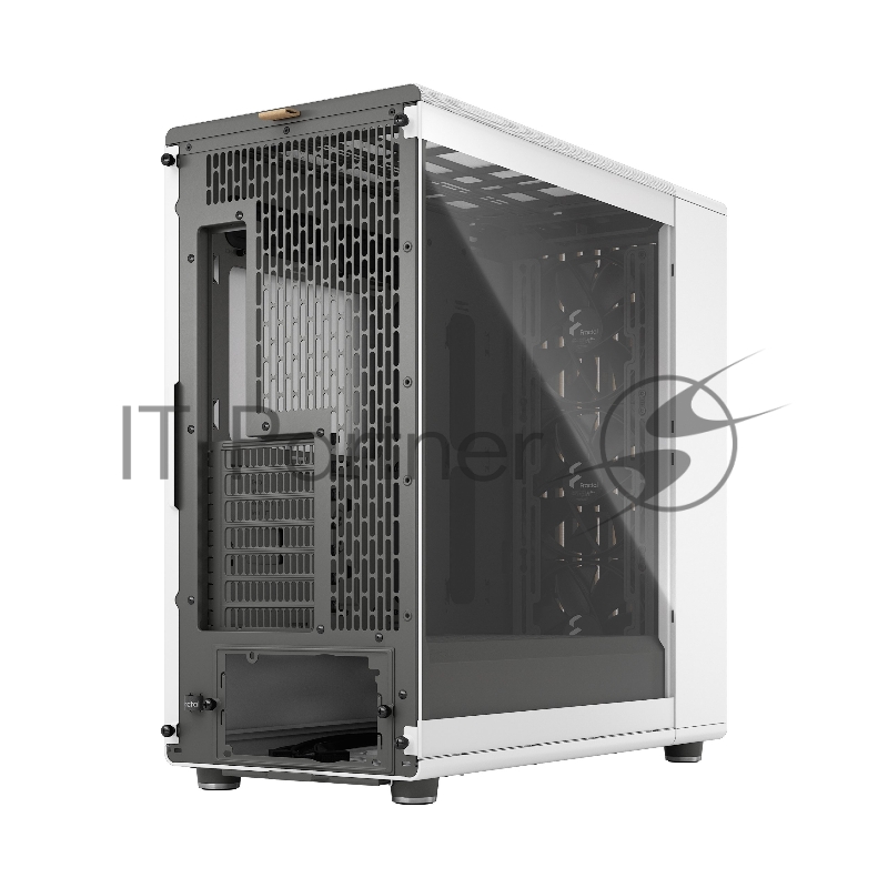 Корпус ПК без блока питания Fractal Design North XL TG Dark Tint, Full-Tower, 3x140mm, 2xUSB-A 3.2 + 1xUSB 3.2 Type-C E-ATX, ATX, mATX, mITX Wood panel, Chalk White
