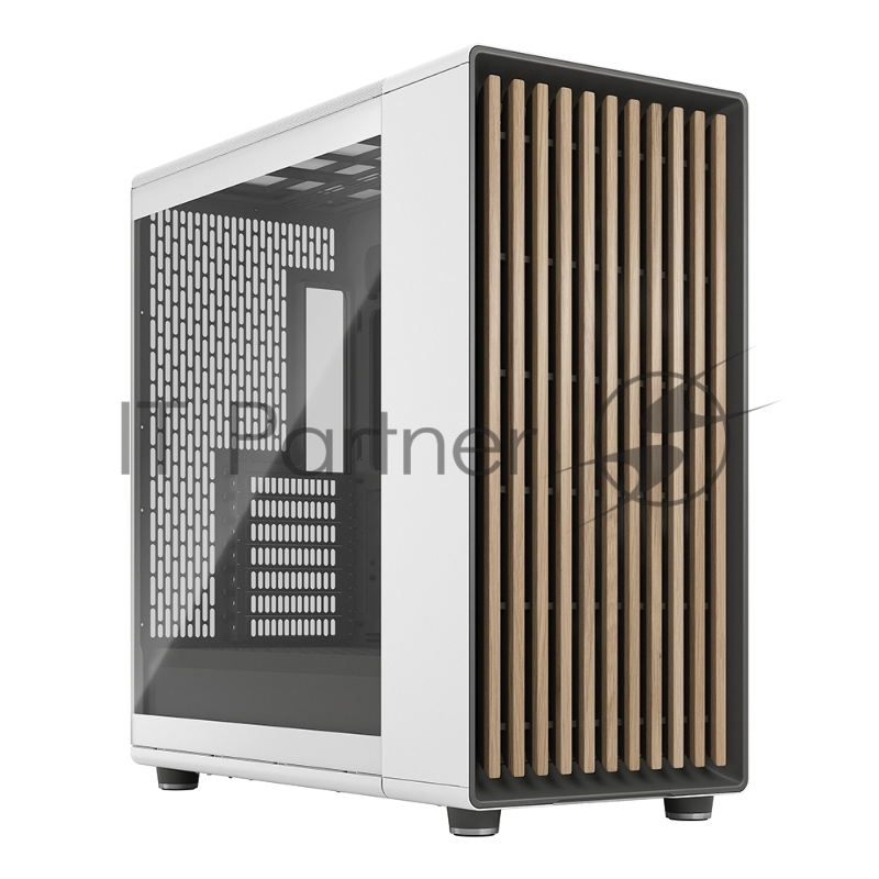 Корпус ПК без блока питания Fractal Design North XL TG Dark Tint, Full-Tower, 3x140mm, 2xUSB-A 3.2 + 1xUSB 3.2 Type-C E-ATX, ATX, mATX, mITX Wood panel, Chalk White