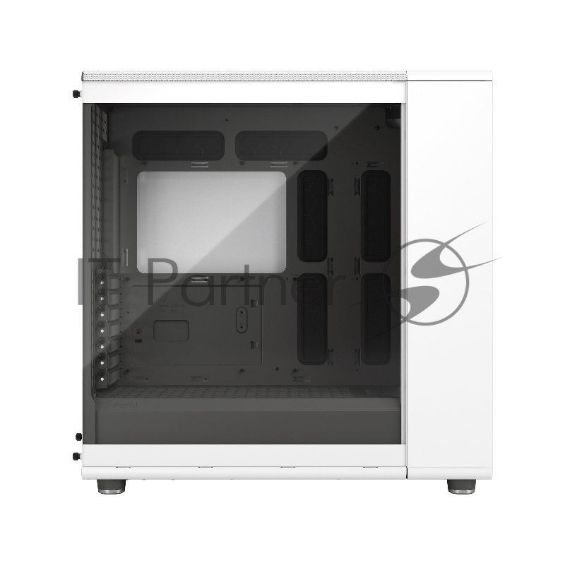 Корпус ПК без блока питания Fractal Design North XL TG Dark Tint, Full-Tower, 3x140mm, 2xUSB-A 3.2 + 1xUSB 3.2 Type-C E-ATX, ATX, mATX, mITX Wood panel, Chalk White