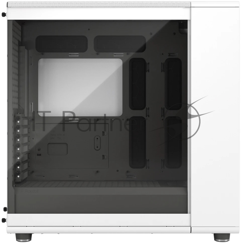 Корпус ПК без блока питания Fractal Design North XL TG Dark Tint, Full-Tower, 3x140mm, 2xUSB-A 3.2 + 1xUSB 3.2 Type-C E-ATX, ATX, mATX, mITX Wood panel, Chalk White