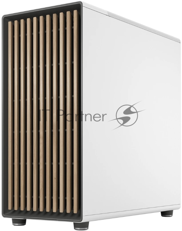 Корпус ПК без блока питания Fractal Design North XL TG Dark Tint, Full-Tower, 3x140mm, 2xUSB-A 3.2 + 1xUSB 3.2 Type-C E-ATX, ATX, mATX, mITX Wood panel, Chalk White