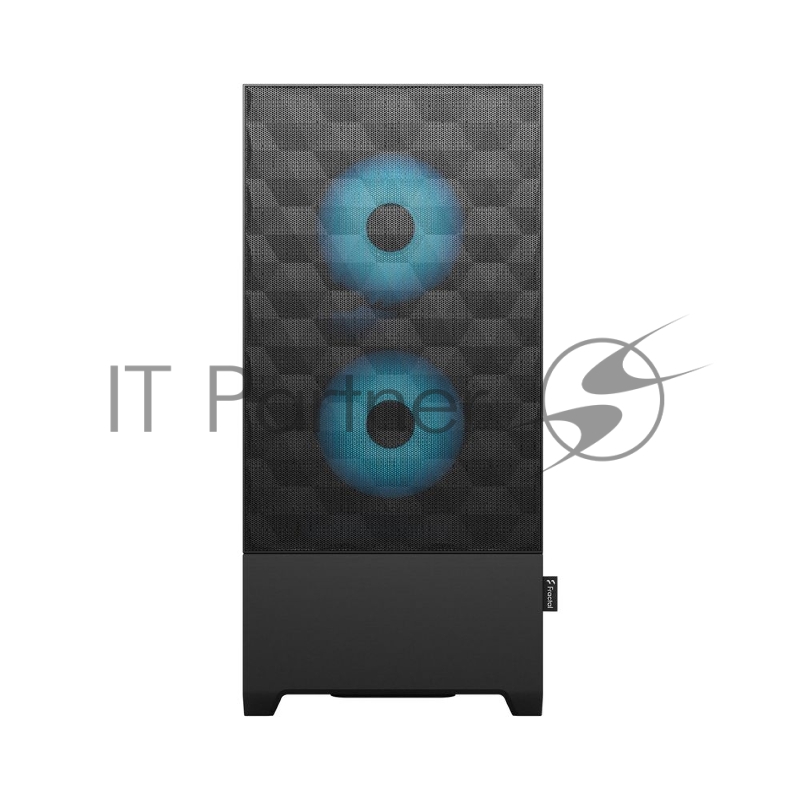 Корпус ПК без блока питания Fractal Design Pop Air RGB Cyan Core TG Clear Tint, Midi-Tower, 3x120mm RGB, 2xUSB-A 3.2 ATX, mATX, mITX Black/Cyan
