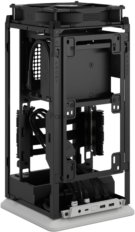 Корпус без блока питания Fractal Design Mood, Mini-Tower, 1x180mm, 2xUSB-A 3.0 + 1xUSB 3.2 Type-C, SFX PSU Support, mITX Light Gray