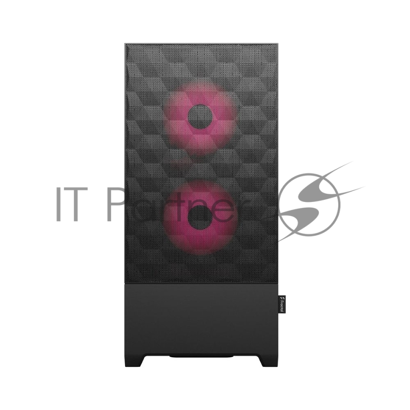 Корпус ПК без блока питания Fractal Design Pop Air RGB Magenta Core TG Clear Tint, Midi-Tower, 3x120mm RGB, 2xUSB-A 3.2 ATX, mATX, mITX Black/Magenta