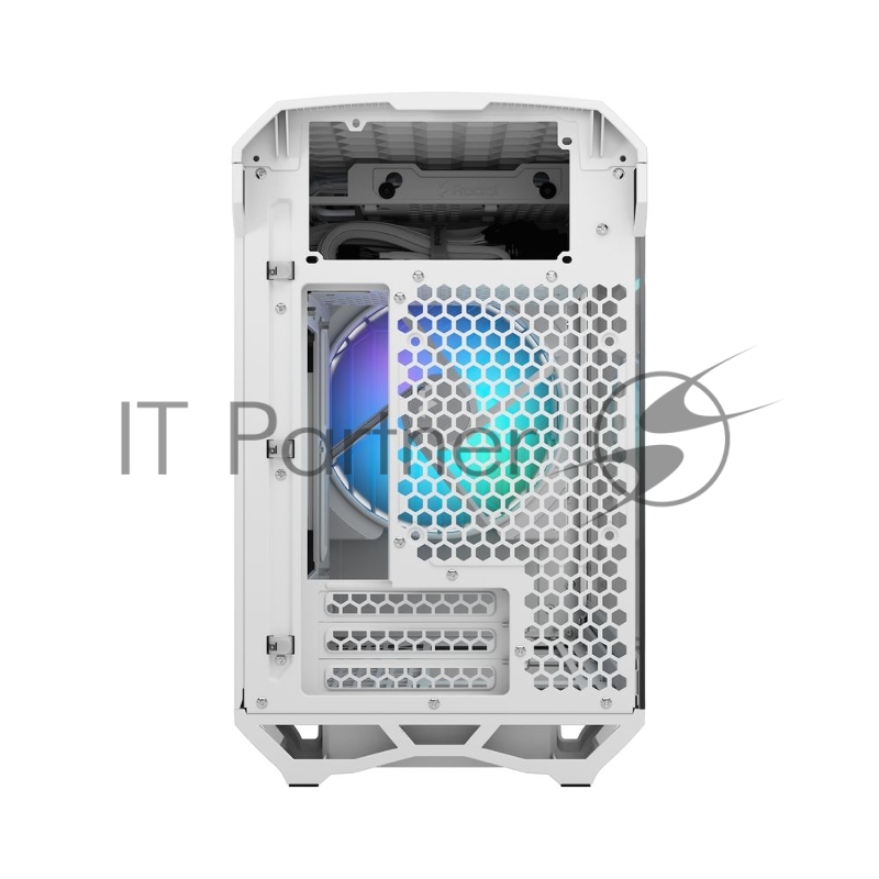 Корпус ПК без блока питания Fractal Design Torrent Nano RGB TG Clear Tint, Mini-Tower, 1x180mm RGB, 2xUSB-A 3.2 + 1xUSB 3.2 Type-C mITX, mDTX White