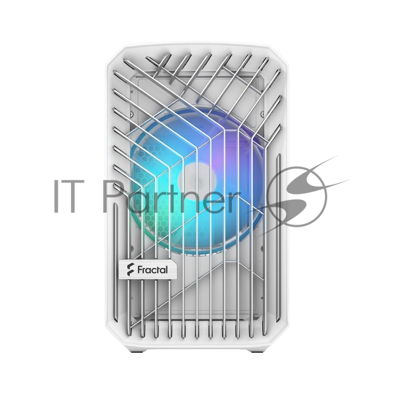 Корпус ПК без блока питания Fractal Design Torrent Nano RGB TG Clear Tint, Mini-Tower, 1x180mm RGB, 2xUSB-A 3.2 + 1xUSB 3.2 Type-C mITX, mDTX White