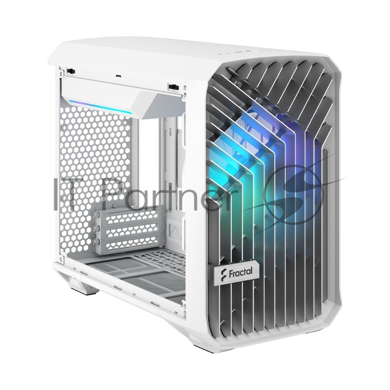 Корпус ПК без блока питания Fractal Design Torrent Nano RGB TG Clear Tint, Mini-Tower, 1x180mm RGB, 2xUSB-A 3.2 + 1xUSB 3.2 Type-C mITX, mDTX White