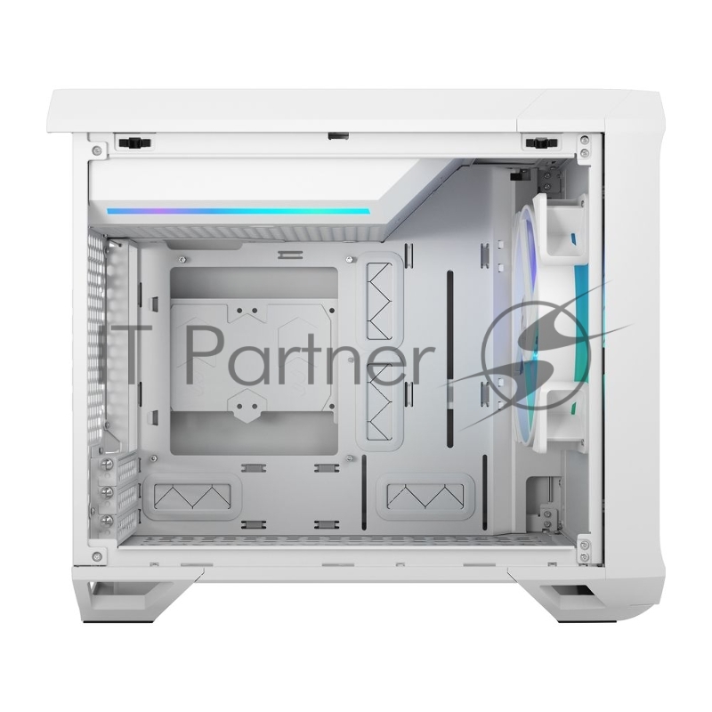 Корпус ПК без блока питания Fractal Design Torrent Nano RGB TG Clear Tint, Mini-Tower, 1x180mm RGB, 2xUSB-A 3.2 + 1xUSB 3.2 Type-C mITX, mDTX White