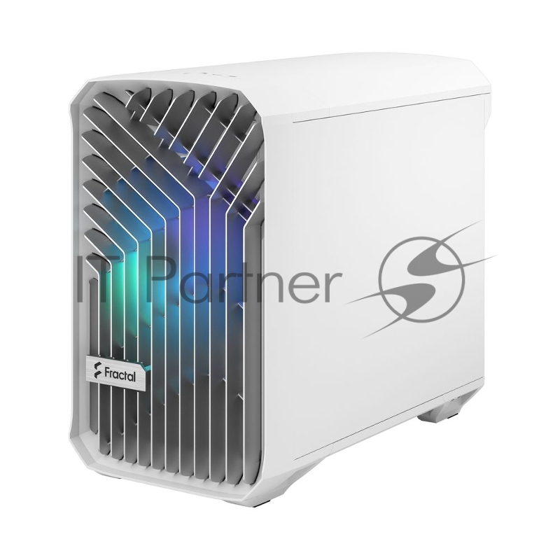 Корпус ПК без блока питания Fractal Design Torrent Nano RGB TG Clear Tint, Mini-Tower, 1x180mm RGB, 2xUSB-A 3.2 + 1xUSB 3.2 Type-C mITX, mDTX White