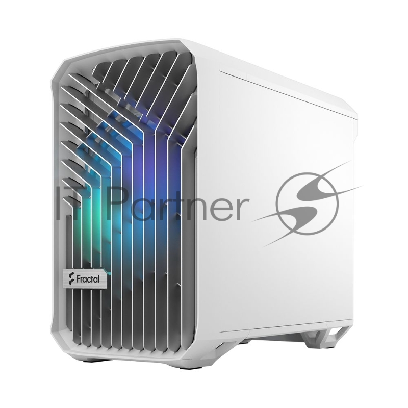 Корпус ПК без блока питания Fractal Design Torrent Nano RGB TG Clear Tint, Mini-Tower, 1x180mm RGB, 2xUSB-A 3.2 + 1xUSB 3.2 Type-C mITX, mDTX White
