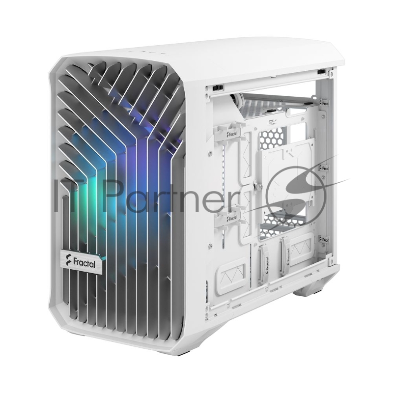 Корпус ПК без блока питания Fractal Design Torrent Nano RGB TG Clear Tint, Mini-Tower, 1x180mm RGB, 2xUSB-A 3.2 + 1xUSB 3.2 Type-C mITX, mDTX White