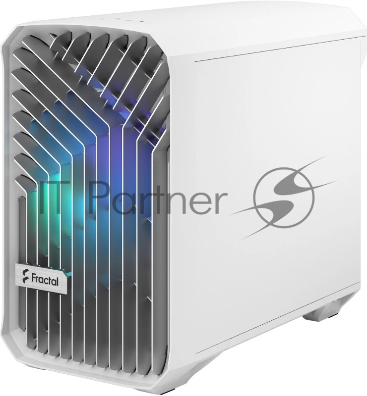 Корпус ПК без блока питания Fractal Design Torrent Nano RGB TG Clear Tint, Mini-Tower, 1x180mm RGB, 2xUSB-A 3.2 + 1xUSB 3.2 Type-C mITX, mDTX White