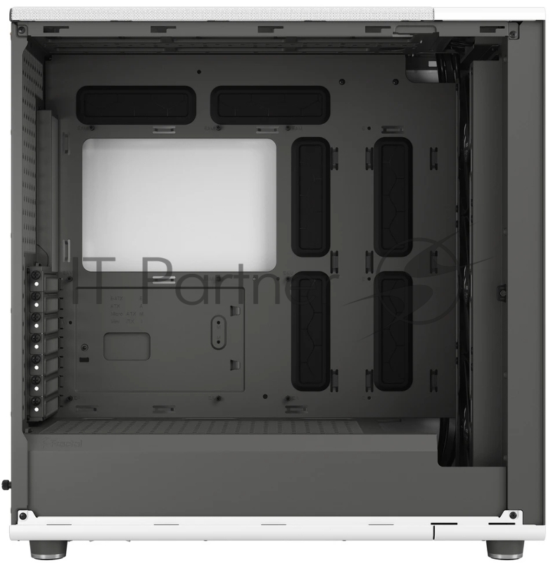 Корпус ПК без блока питания Fractal Design North XL, Full-Tower, 3x140mm, 2xUSB-A 3.2 + 1xUSB 3.2 Type-C E-ATX, ATX, mATX, mITX Wood panel, Chalk White