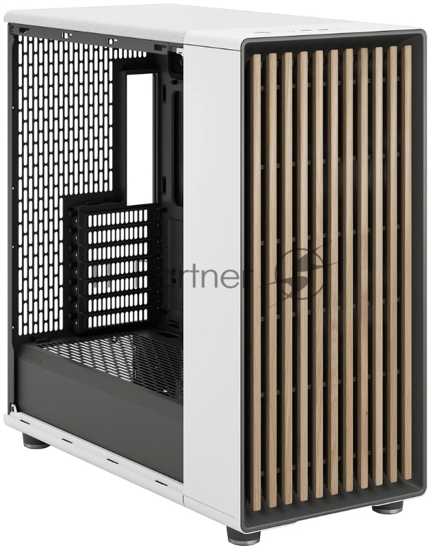 Корпус ПК без блока питания Fractal Design North XL, Full-Tower, 3x140mm, 2xUSB-A 3.2 + 1xUSB 3.2 Type-C E-ATX, ATX, mATX, mITX Wood panel, Chalk White
