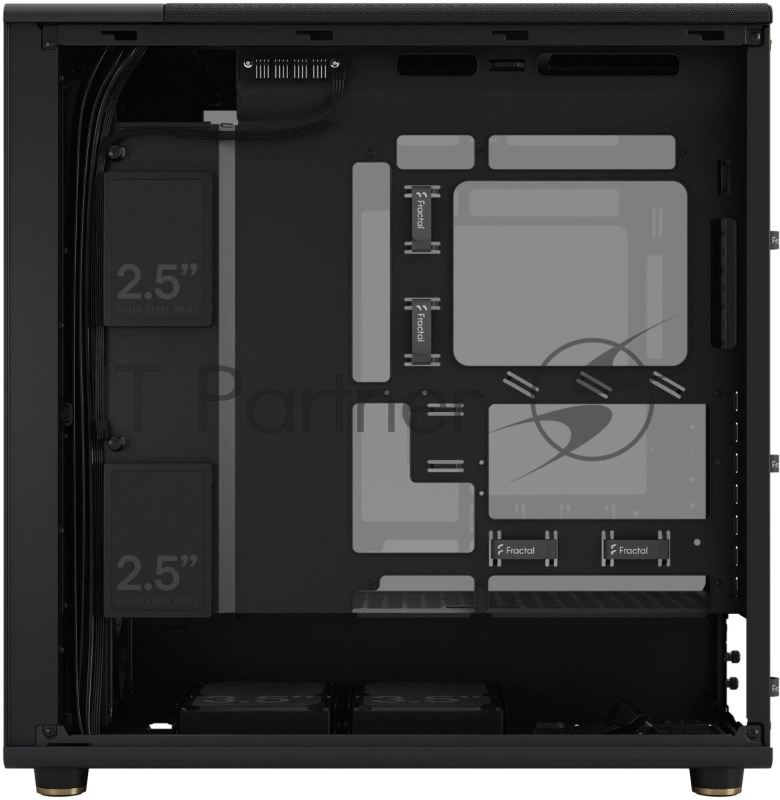Корпус ПК без блока питания Fractal Design North XL RC Charcoal TG Dark, Full-Tower, 3x140mm, 2xUSB-A 3.0 + 1xUSB 3.2 Type-C, ATX, mATX, mITX Black