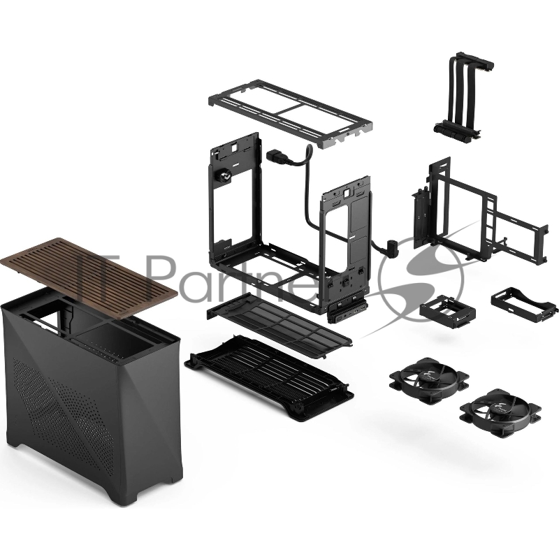 Корпус ПК без блока питания Fractal Design Era 2, Mini-Tower, 2x120mm, 2xUSB-A 3.0 + 1xUSB 3.2 Type-C, SFX PSU Support, mITX Charcoal Gray