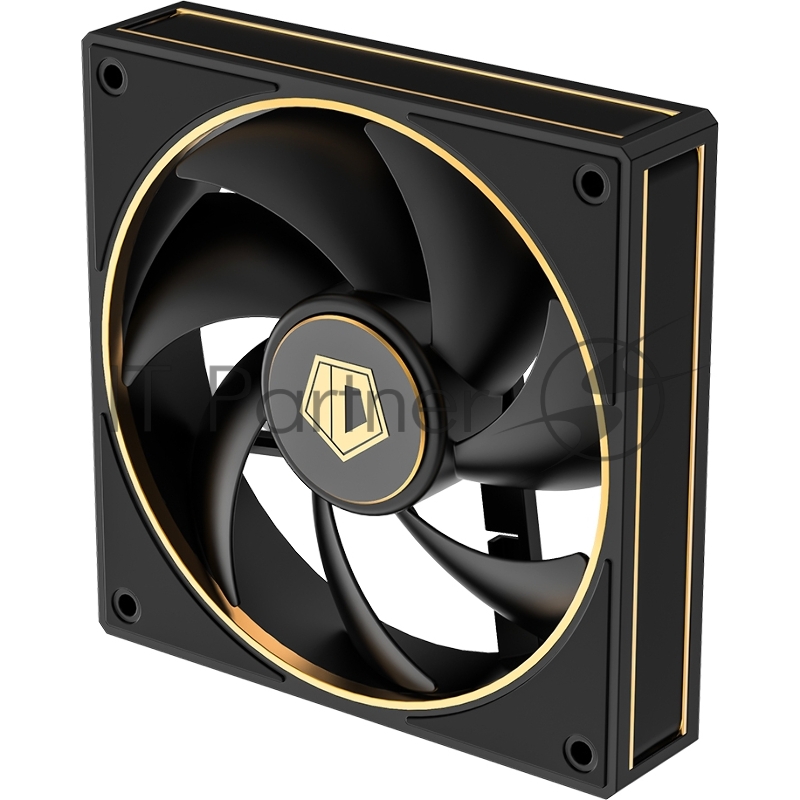 Кулер для корпуса Cooler ID-COOLING AF-127-GDL (120x120x27mm, 4-pin PWM, 78CFM, 29.9dBA, 2000RPM, Black)