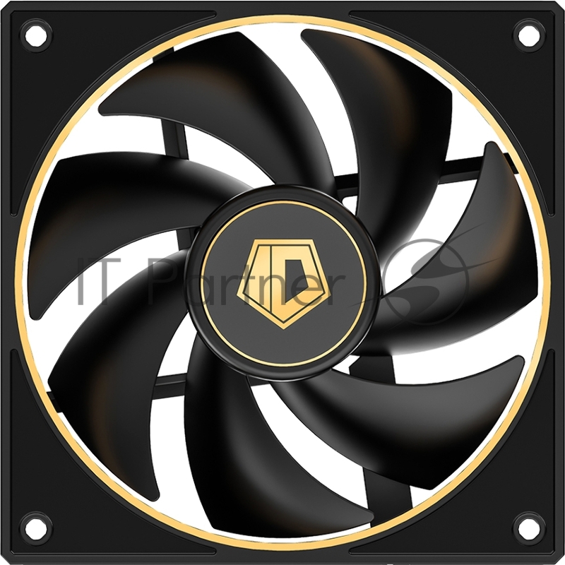 Кулер для корпуса Cooler ID-COOLING AF-127-GDL (120x120x27mm, 4-pin PWM, 78CFM, 29.9dBA, 2000RPM, Black)