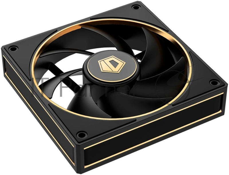 Кулер для корпуса Cooler ID-COOLING AF-127-GDL (120x120x27mm, 4-pin PWM, 78CFM, 29.9dBA, 2000RPM, Black)